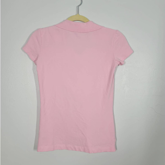 Lilly Pulitzer Meredith Luxletic Polo Shirt Size XS Collared Short Sleeve Pink - Picture 3 of 7